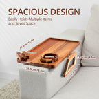 Premium Acacia Wood Sofa Arm Tray (Deluxe)