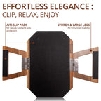 Premium Acacia Wood Sofa Arm Tray (Classic)