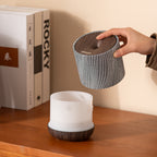 Essential Oil Diffuser with Fabric Cover and Night Lamp (Dark Brown)