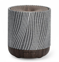 Essential Oil Diffuser with Fabric Cover and Night Lamp (Dark Brown)