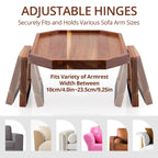 Premium Acacia Wood Sofa Arm Tray (Classic)