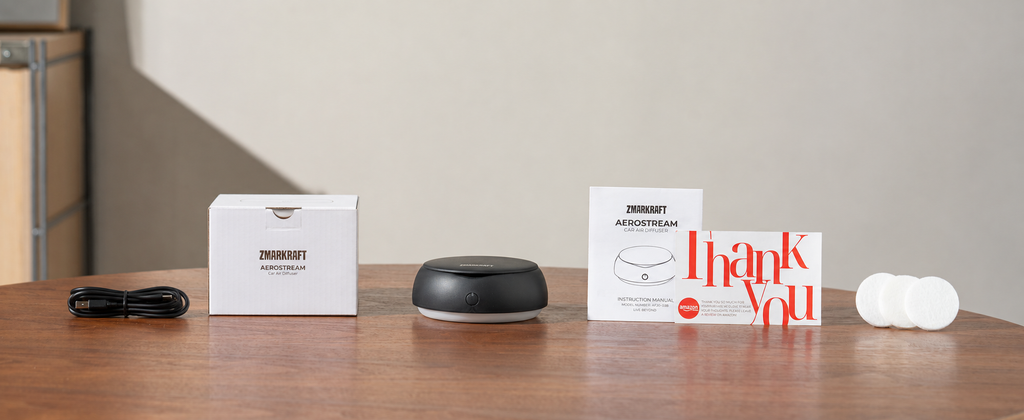 Mini Aroma Diffuser with LED Lights for Cars and Small Space
