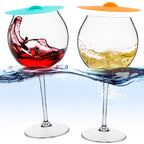 Floating Wine Glasses with Cup Lids