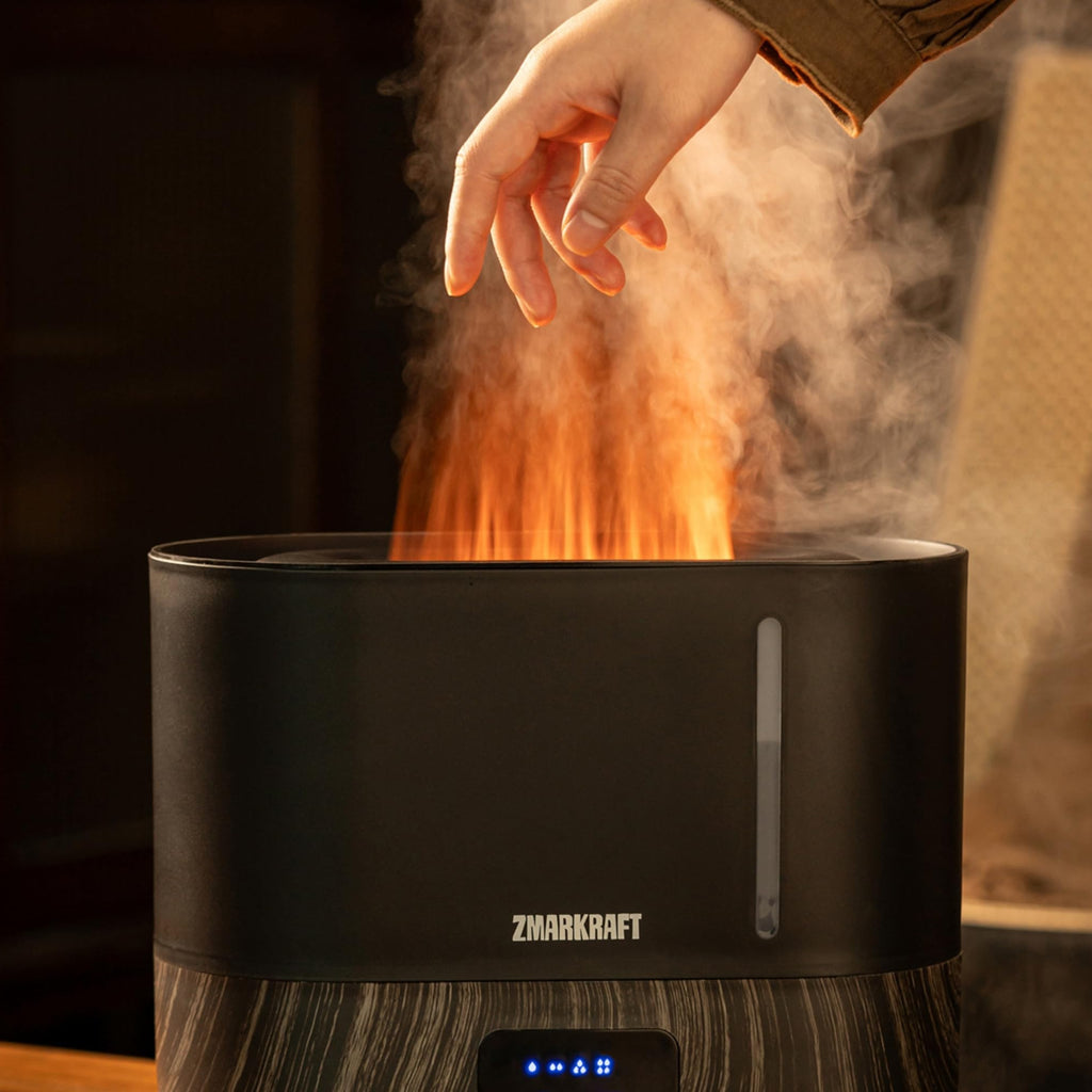 3L Large Humidifier with Special Flame Light Effect