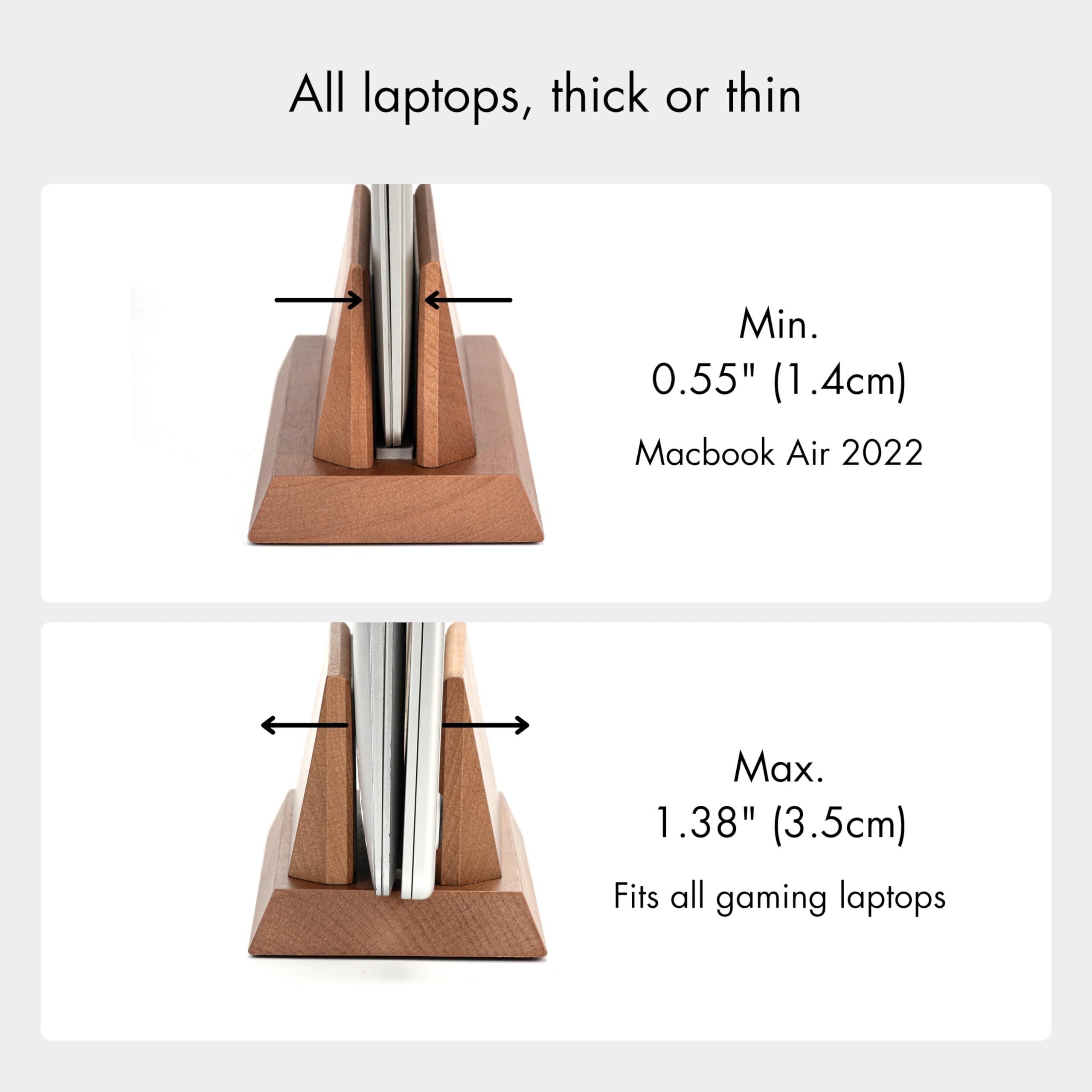 Adjustable Vertical Laptop Stand Holder