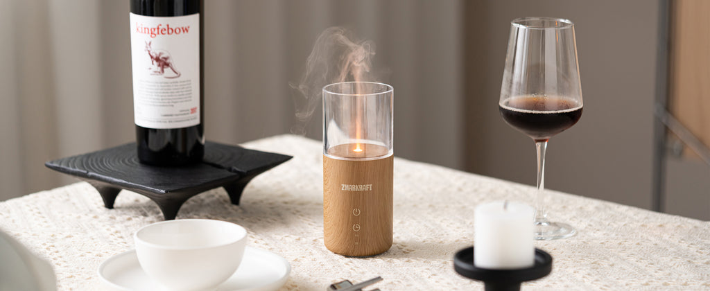 Quiet Small Essential Oil Diffuser with Soft Glow Night Lamp