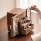 Black Walnut Wooden Jewelry Box