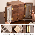 Black Walnut Wooden Jewelry Box