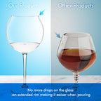 Floating Wine Glasses with Cup Lids
