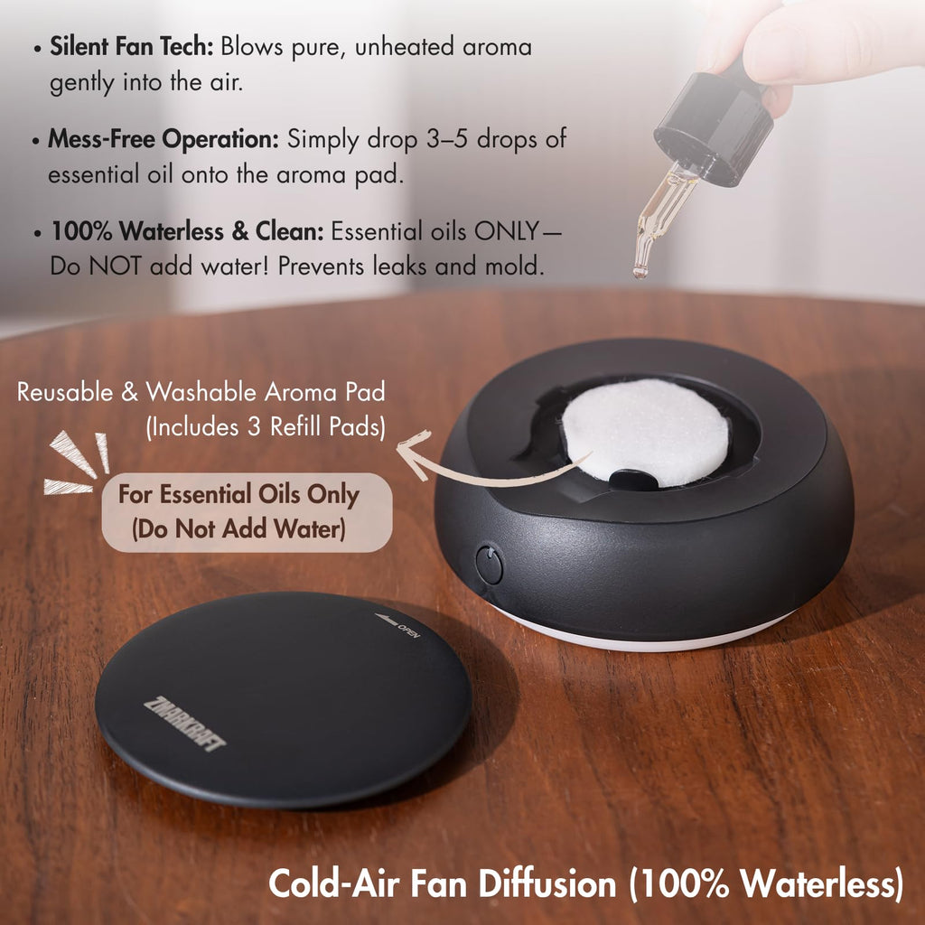 Mini Aroma Diffuser with LED Lights for Cars and Small Space